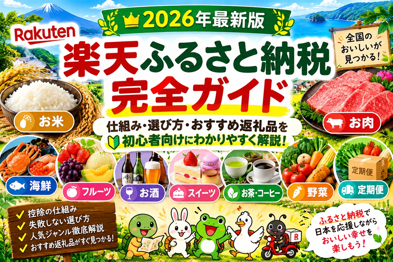 【2026年最新版】楽天ふるさと納税完全ガイド｜仕組み・選び方・おすすめ返礼品を初心者向けに解説
